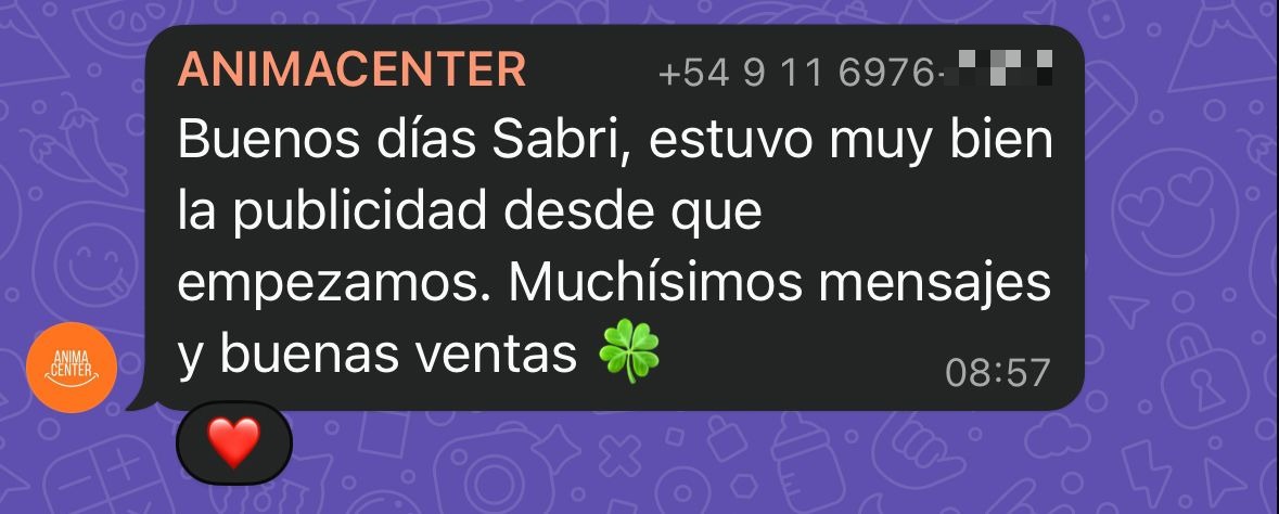 ANIMACENTER: muchísimos mensajes y buenas ventas
