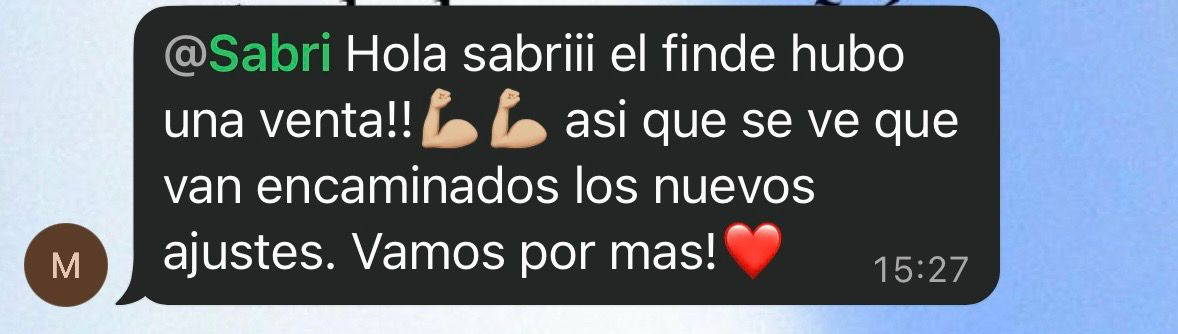 Mariano: el finde hubo una venta, vamos por más